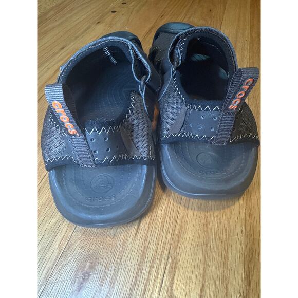 CROCS Swiftwater Mesh Men Size 10 Brown Fisherman Deck Sandals Water Shoe main image 5